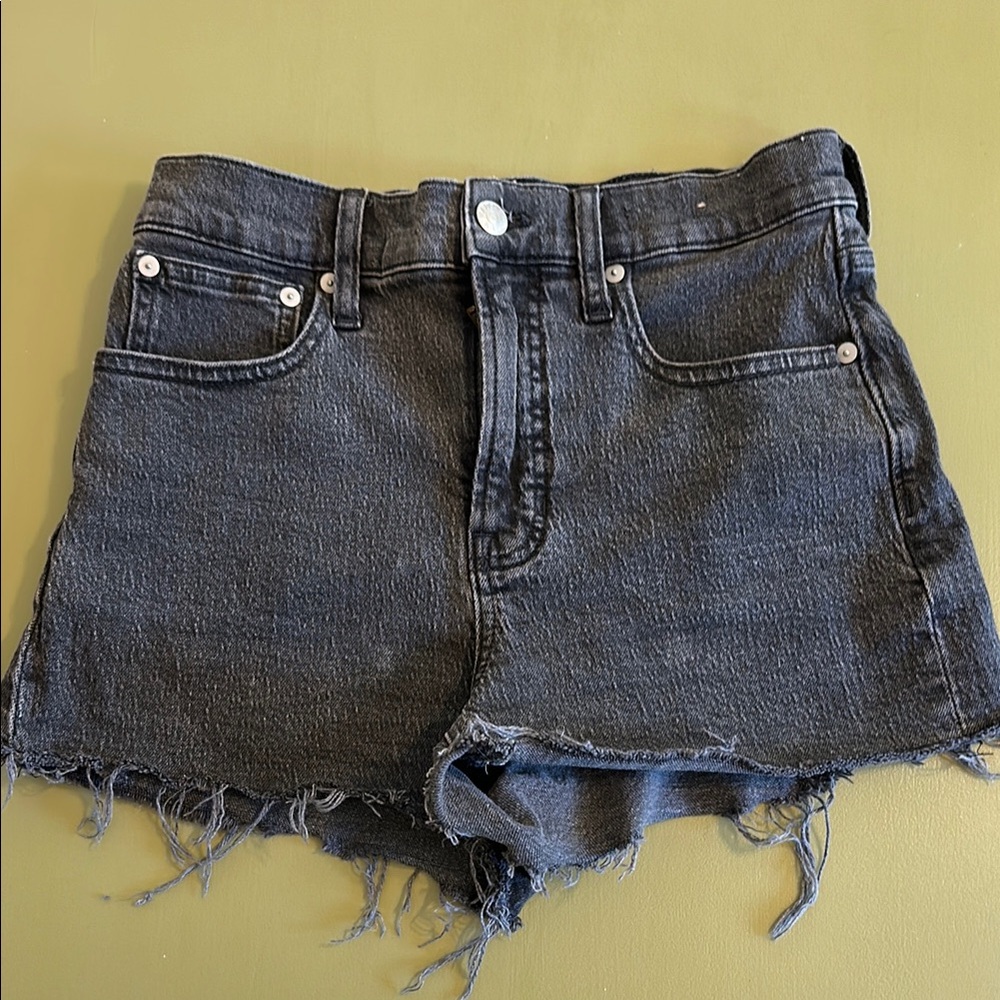Madewell Women's Black Denim Shorts